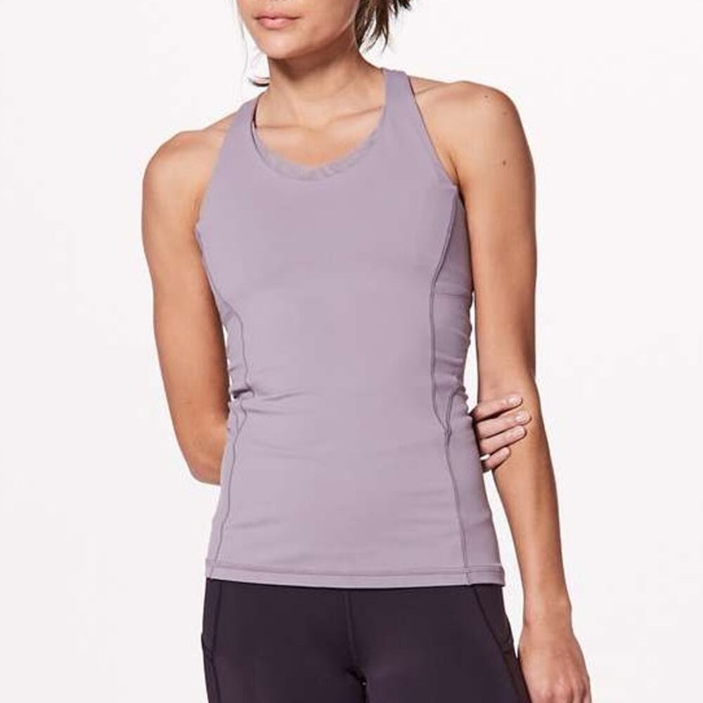 Lululemon NWT Stash N Run Tank size 12 Dusty dawn purple tone luxtreme lycra